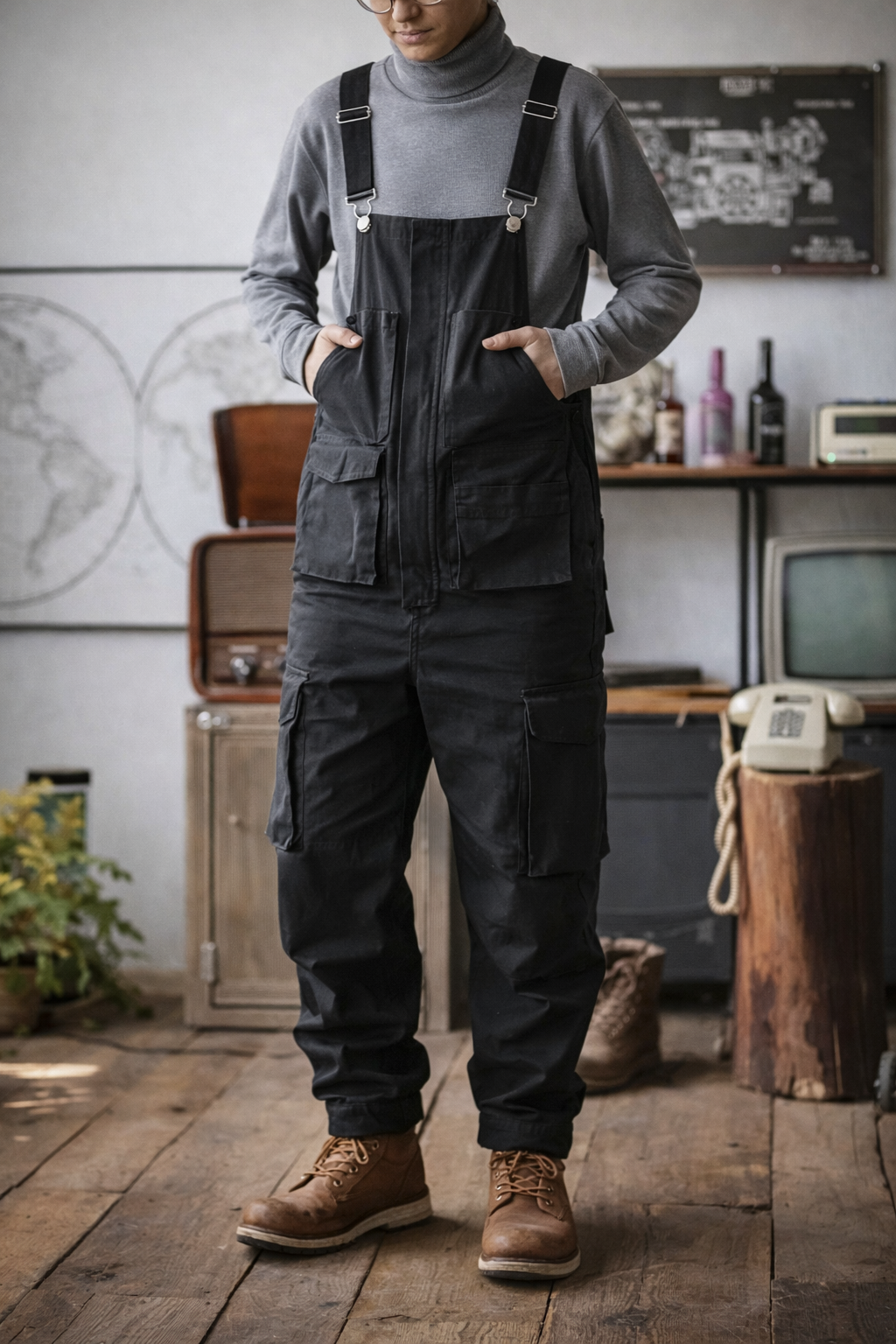 Salopette de Travail Multi-Poches