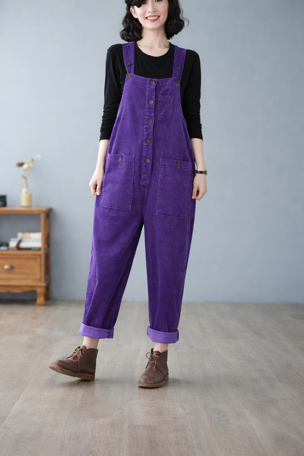 Salopette en Velours Vintage