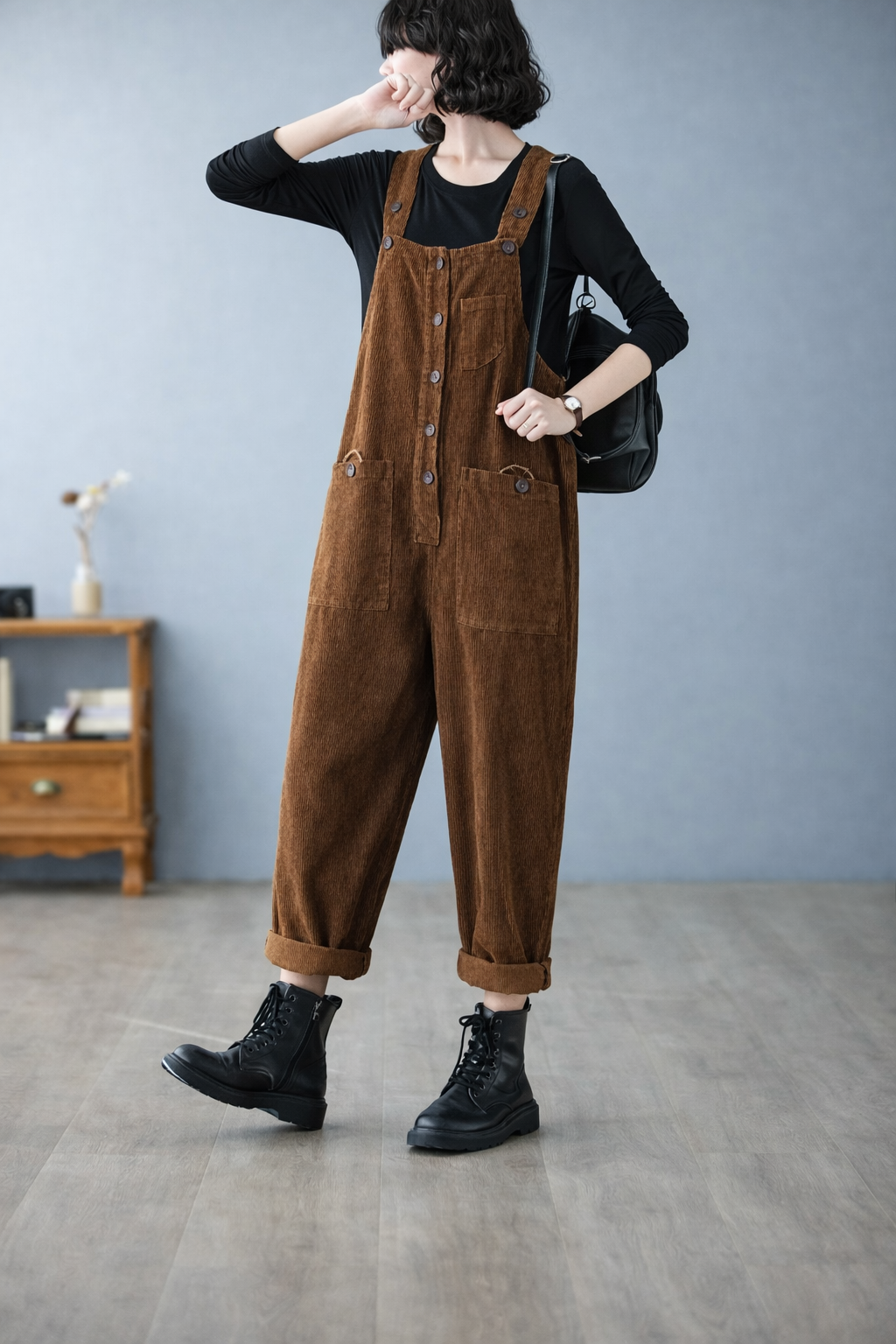 Salopette en Velours Vintage