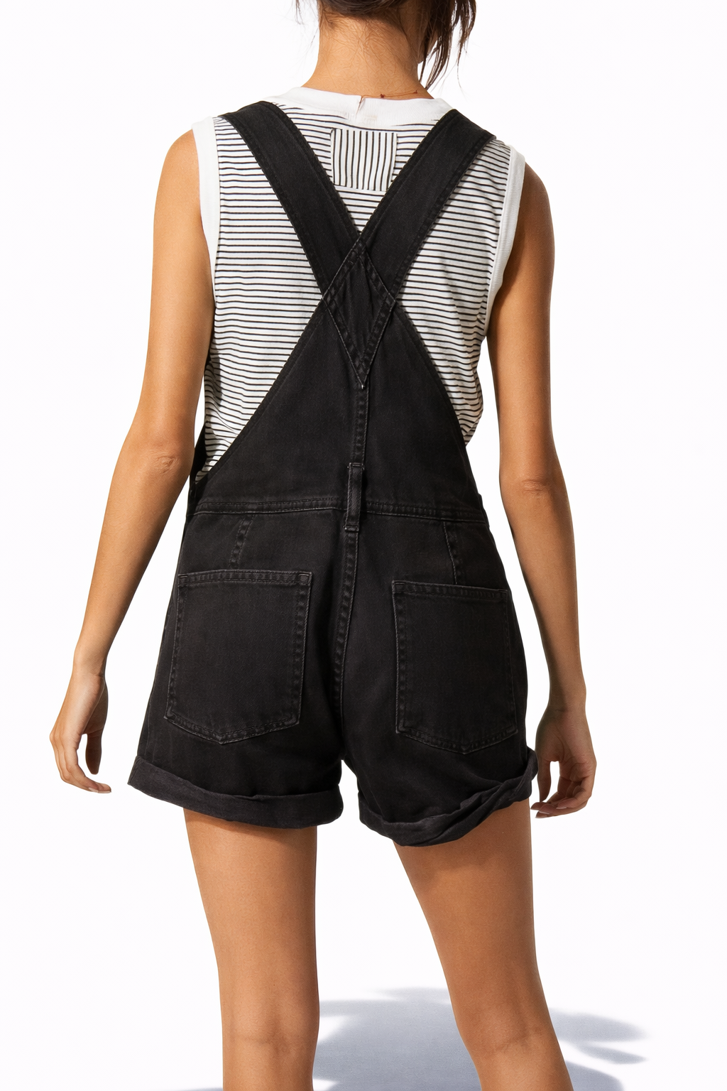 Salopette  Short en Jean Vintage