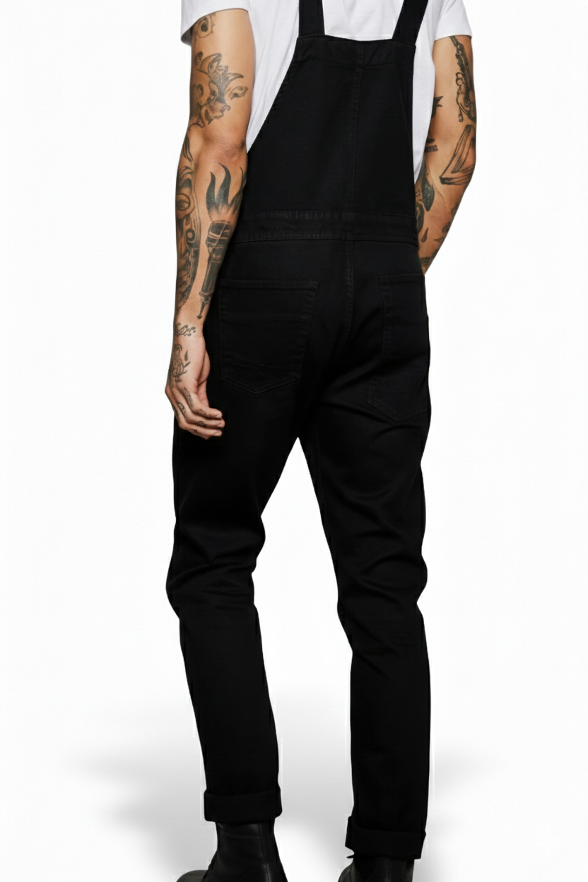 Salopette en Jean Noir