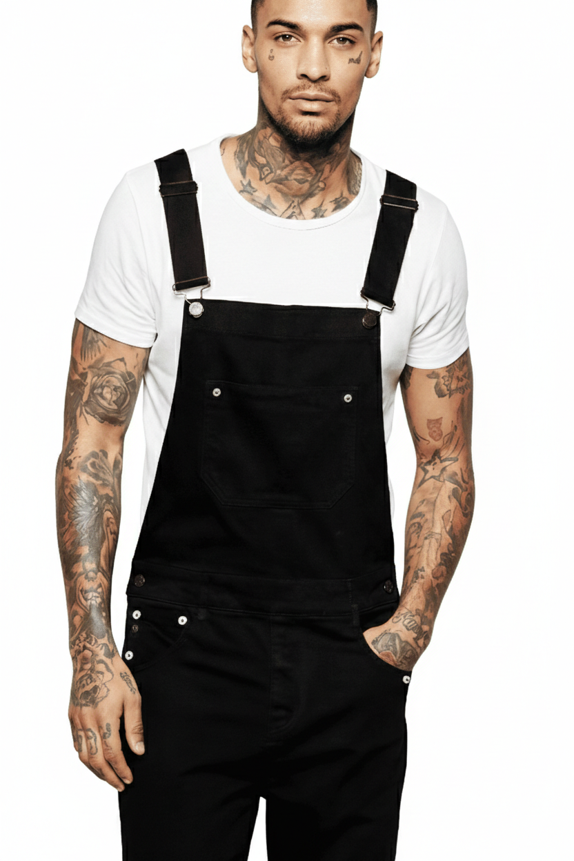 Salopette en Jean Noir