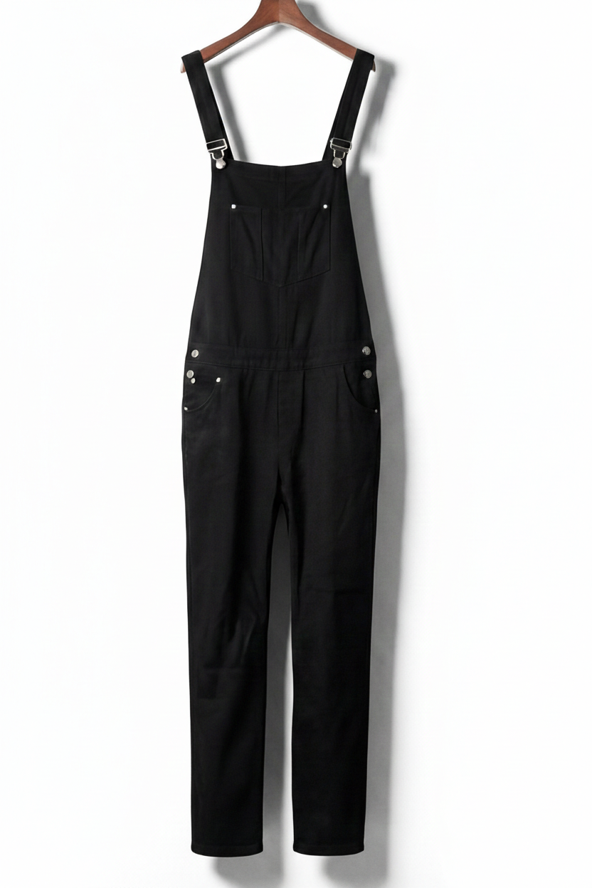 Salopette en Jean Noir