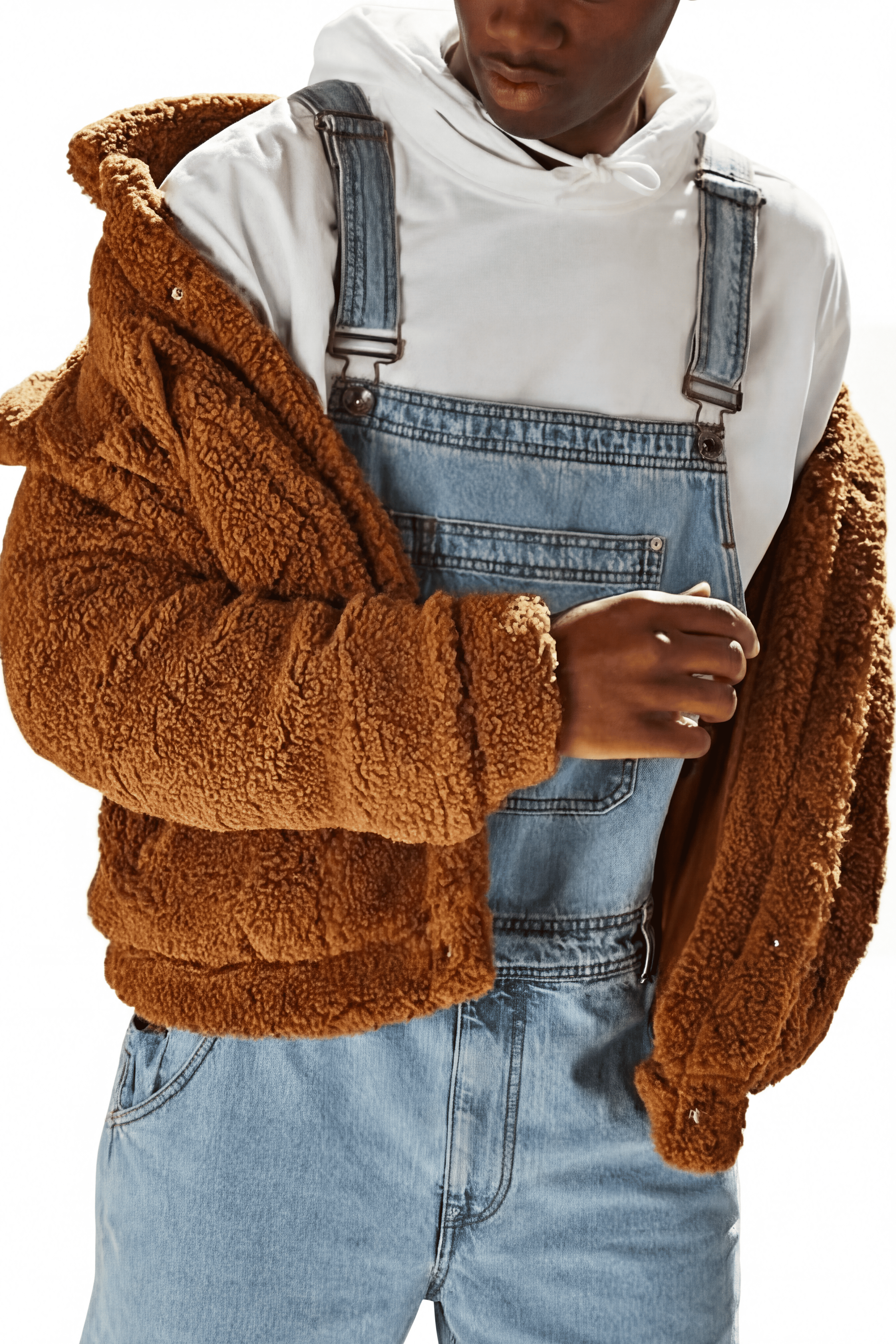 Salopette en Jean Bleu Ciel