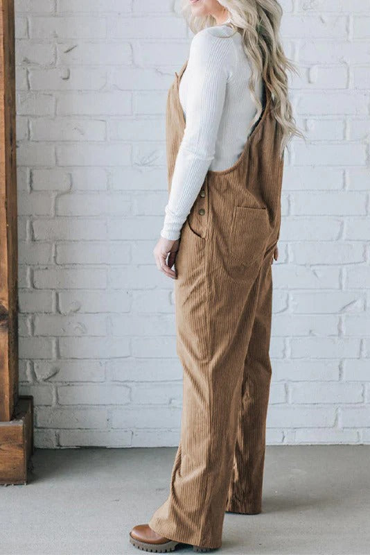 Salopette ample et confortable en velours